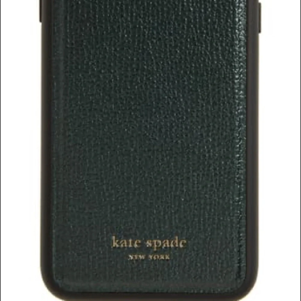 kate spade Sylvia iPhone XS / X Leather Magnetic Wrap Folio - Dark Green